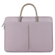 Sacoche Ordinateur Portable 13 Pouces Étanche et Antichoc avec Poignée PU pour Homme et Femme