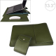 Sacoche Ordinateur Portable En Cuir PU Avec Support Ergonomique Et Pochette De Rangement Pour Laptop 13 Pouces - www.yonis-sh...