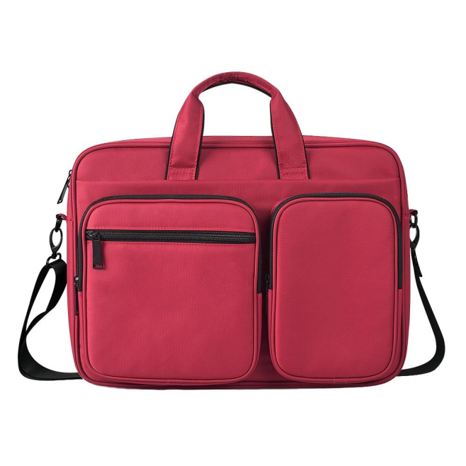 Sacoche Ordinateur Portable Grande Capacité Imperméable Rouge Vin Résistante et Confortable Pour Voyage Quotidien - www.yonis...