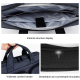 Sacoche Ordinateur Portable Grande Capacité Imperméable Rouge Vin Résistante et Confortable Pour Voyage Quotidien - www.yonis...