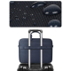 Sacoche Ordinateur Portable Grande Capacité Imperméable Rouge Vin Résistante et Confortable Pour Voyage Quotidien - www.yonis...