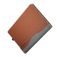 Sacoche Ordinateur Portable En Cuir PU Gris Élégant Protection Et Dissipation Thermique Optimale - www.yonis-shop.com