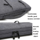 Sacoche Ordinateur Portable Polyester Imperméable Antichoc 13.3 Pouces Gris Clair Avec Poche Zippée et Doublure Douce - www.y...