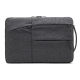 Sacoche Ordinateur Portable Polyester Imperméable Antichoc 13.3 Pouces Gris Clair Avec Poche Zippée et Doublure Douce - www.y...