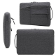 Sacoche Ordinateur Portable Polyester Imperméable Antichoc 13.3 Pouces Gris Clair Avec Poche Zippée et Doublure Douce - www.y...