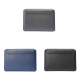 Sacoche Ordinateur Portable Multifonctionnelle 13 Pouces Bleu Cuir Résistant à l'Eau et aux Chocs Design Ergonomique avec Sup...