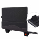 Sacoche Ordinateur Portable En Cuir PU Avec Texture Tissu Et Fonction Support - www.yonis-shop.com