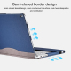 Sacoche Ordinateur Portable 13.5 Pouces Similicuir Protection Écran Support Tablette Bleu Foncé - www.yonis-shop.com