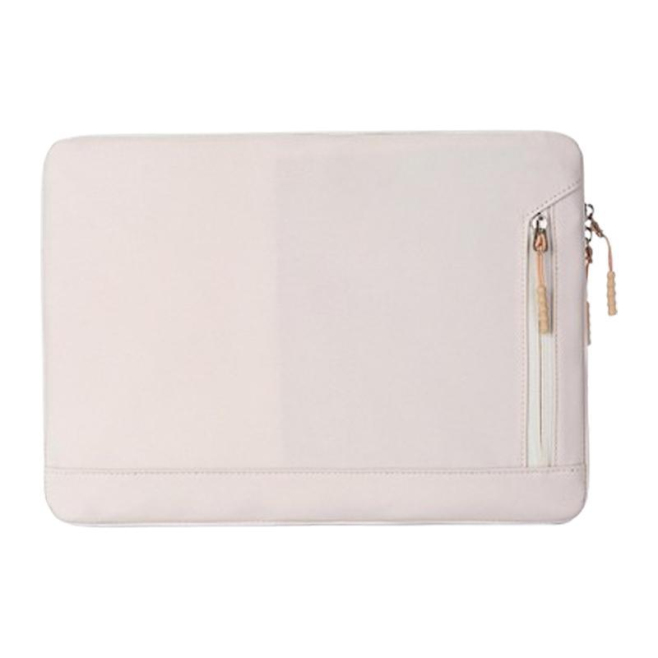 Sacoche Ordinateur Portable Femme Universelle 15 Pouces Beige Étanche et Durable - www.yonis-shop.com