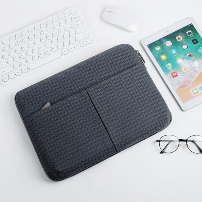 Sacoche Ordinateur Portable Imperméable Motif Pied-de-Poule Pour Tablette Design Compact et Résistant - www.yonis-shop.com