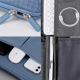 Sacoche Ordinateur Portable Imperméable Motif Pied-de-Poule Pour Tablette Design Compact et Résistant - www.yonis-shop.com