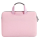 Sacoche Ordinateur Portable 15.6 Pouces Design Élégant Avec Poignée Cachée Matériau Respirant Et Poche Externe Pour Accessoir...