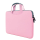 Sacoche Ordinateur Portable 15.6 Pouces Design Élégant Avec Poignée Cachée Matériau Respirant Et Poche Externe Pour Accessoir...