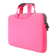 Sacoche Ordinateur Portable 15.6 Pouces Design Élégant Avec Poignée Cachée Matériau Respirant Et Poche Externe Pour Accessoir...