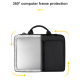 Sacoche Ordinateur Portable Noir 14.1-15.4 Pouces Protection 360° Antichoc Imperméable Résistante Avec Sangle Amovible - www....