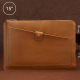 Sacoche Ordinateur Portable En Cuir Véritable Pour Laptop Et Tablette 15 Pouces Et Moins Protection Contre Chocs Et Rayures C...