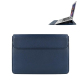 Sacoche Ordinateur Portable Cuir PU Étanche et Résistante Avec Support Intégré Taille 14.1-15.4 Pouces Design Léger et Pratique