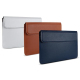 Sacoche Ordinateur Portable Cuir PU Étanche et Résistante Avec Support Intégré Taille 14.1-15.4 Pouces Design Léger et Pratiq...