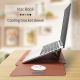 Sacoche Ordinateur Portable 4 en 1 Imperméable en Cuir PU avec Poignée Support Porte-Stylo et Accessoires pour Laptops 15 Pou...