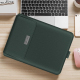 Sacoche Ordinateur Portable 4 en 1 Imperméable en Cuir PU avec Poignée Support Porte-Stylo et Accessoires pour Laptops 15 Pou...