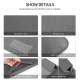 Sacoche Ordinateur Portable 4 en 1 Imperméable en Cuir PU avec Poignée Support Porte-Stylo et Accessoires pour Laptops 15 Pou...
