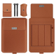Sacoche Ordinateur Portable 4 en 1 Légère et Pratique en Cuir PU pour MacBook 13-14 Pouces - www.yonis-shop.com