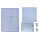 Sacoche Ordinateur Portable Cuir Imperméable Bleu Bébé 15 Pouces Avec Design Intérieur Doux Et Boucle Magnétique - www.yonis-...