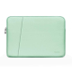 Sacoche Ordinateur Portable en Cuir PU Vert Menthe Double Couche Étanche et Résistante pour 15 et 15.6 Pouces