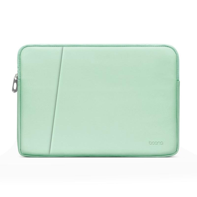 Sacoche Ordinateur Portable en Cuir PU Vert Menthe Double Couche Étanche et Résistante pour 15 et 15.6 Pouces - www.yonis-sho...