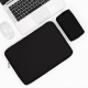 Sacoche Ordinateur Portable Cuir PU Noir Minuit Étanche Et Résistante Pour PC 15/15.6 Pouces