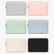 Sacoche Ordinateur Portable Cuir PU Abricot Résistante à l'Eau et aux Chocs Taille 15/15.6 Pouces Protection Douce et Élégant...