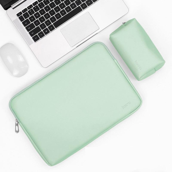 Sacoche Ordinateur Portable Vert Menthe Élégante Et Résistante En Cuir PU Pour Ordinateur 15/15.6 Pouces - www.yonis-shop.com
