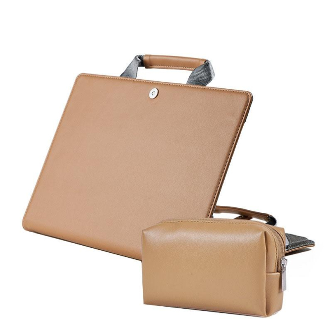 Sacoche Ordinateur Portable Khaki Haute Protection Ultra Fine Résistante à l'Eau Pour Voyage Facile et Sécurisé - www.yonis-s...