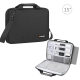 Sacoche Ordinateur Portable Étanche Et Élégante Pour Macbook Et PC 14-16 Pouces Avec Grande Capacité Et Protection Multi-Couc...