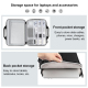 Sacoche Ordinateur Portable Étanche Et Élégante Pour Macbook Et PC 14-16 Pouces Avec Grande Capacité Et Protection Multi-Couc...