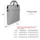 Sacoche Ordinateur Portable Étanche En Tissu Oxford Avec Sangle Cachée Pour PC 14 Pouces Gris Foncé - www.yonis-shop.com