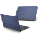 Sacoche Ordinateur Portable En Cuir PU Bleu Pour Protection Et Rangement Confortable Anti-Dérapant Avec Dissipation Thermique