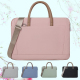 Sacoche Ordinateur Portable 14-15 Pouces en Tissu Oxford Imperméable et Résistante avec Bandoulière Amovible et Poignée Ergon...
