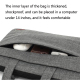 Sacoche Ordinateur Portable 14 Pouces Imperméable Confort Ergonomique Tissu Oxford Résistant Anti-Choc Zipper Invisible - www...