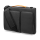 Sacoche Ordinateur Portable Étanche Avec Poignée Télescopique Et Protection 360° Pour PC 13 à 14 Pouces Noir
