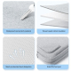 Sacoche Ordinateur Portable 14 Pouces Tissu Oxford Résistante à l'Eau avec Pochette Accessoire Intégrée Design Élégant et Min...