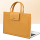 Sacoche Ordinateur Portable En Cuir PU Jaune Étanche Et Résistante Pour Ordinateur 13/14 Pouces - www.yonis-shop.com