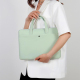 Sacoche Ordinateur Portable 14-14.6 Pouces Femme Multifonctionnelle Antichoc Beige Tissu Oxford Imperméable Doublure Douce Gr...