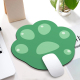 Tapis De Souris Patte De Chat Antidérapant En Caoutchouc Naturel Vert 28x25cm Design Confortable Et Mignon - www.yonis-shop.com