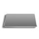 Tapis De Souris Antidérapant Double Face En Alliage D'Aluminium Taille Moyenne Argenté Haute Qualité Facile À Nettoyer - www....