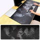 Tapis De Souris Grande Taille Antidérapant Carte Du Monde Surface Lisse Caoutchouc Et Tissu 80x30cm