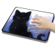 Tapis De Souris Anti-Dérapant E-Sports Avec Motif Chat Surface Lisse Et Durable