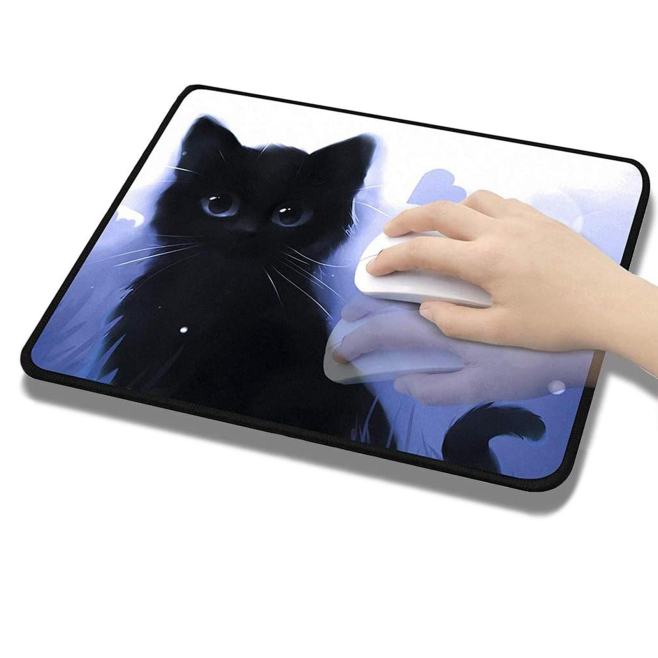 Tapis De Souris Anti-Dérapant E-Sports Avec Motif Chat Surface Lisse Et Durable - www.yonis-shop.com