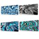 Tapis De Souris XXL Design Abstrait Imperméable Pour Bureau Et Gaming Confortable Et Durable - www.yonis-shop.com