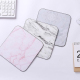 Tapis De Souris Marbré En Cuir PU Antidérapant Pour Bureau Et École Design Élégant 20x20cm - www.yonis-shop.com